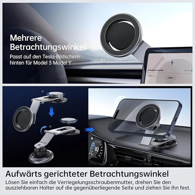 Handyhalterung fürs Auto, magnetische Handyhalterung fürs Armaturenbrett, kompatibel mit allen Fahrzeugarmaturenbrettern