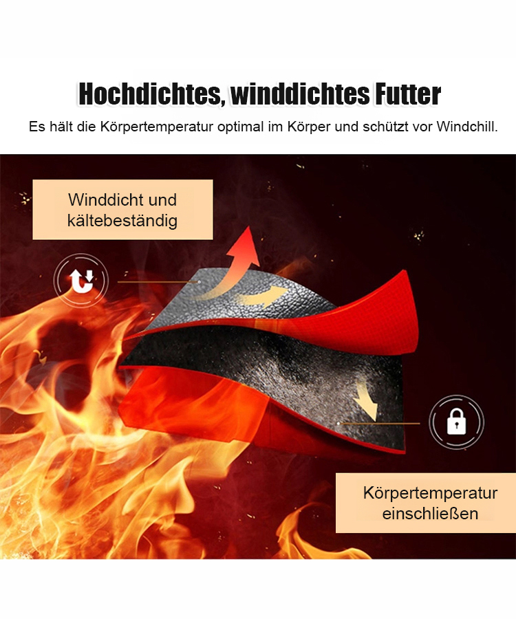 Herrenlederjacke mit Fleece und zusätzlicher Dicke