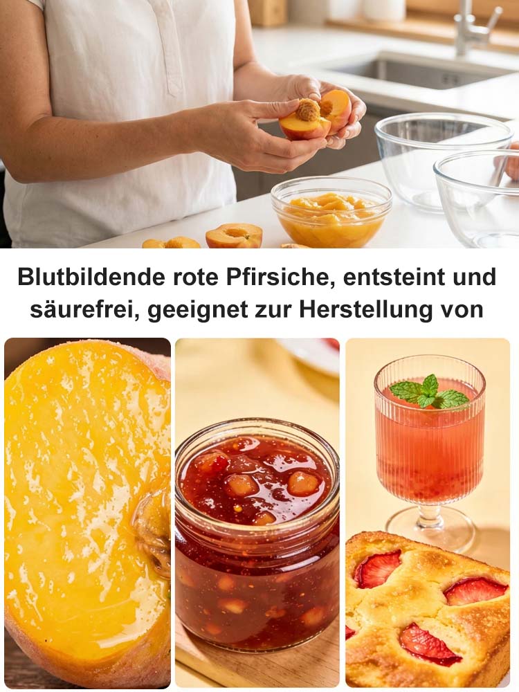 Goldener Tellerpfirsich-Setzling