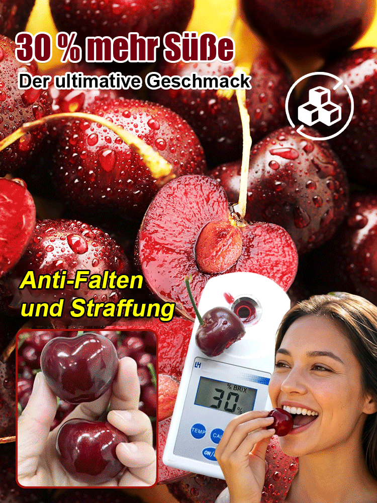 Mahaleb-Kirschbaumsetzling mit besonders großen Früchten