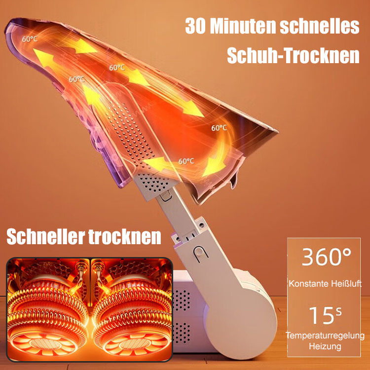 Tragbarer  temperaturgeregelter Schuhtrockner nach dem Waschen sofort tragbar