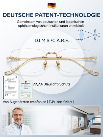 【✨️0-1000° intelligente Fokussierung】Ultraleichte randlose phototropische Lesebrille