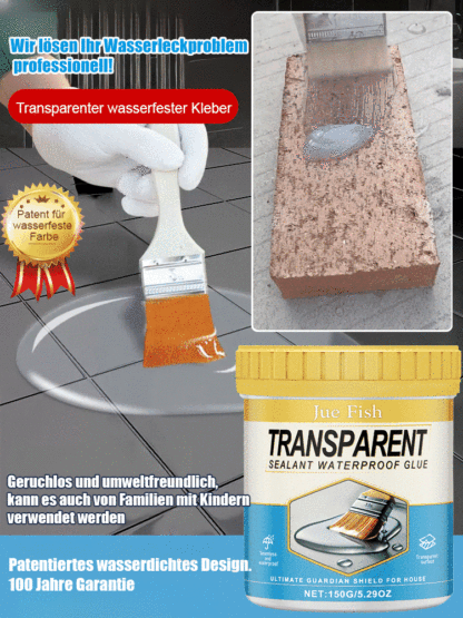 【✨️30 Jahre Wasserdichtigkeitsgarantie】Transparenter, wasserdichter, auslaufsicherer Klebstoff