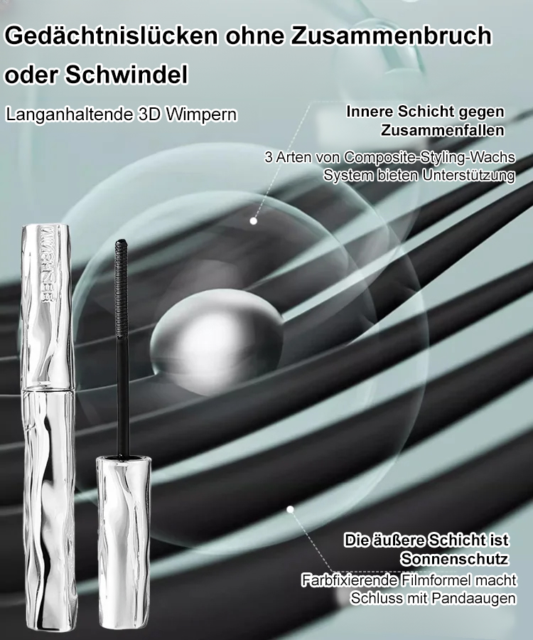 【Vergrößern Sie Ihre Augen】Kleine Stahlrohr-Mascara