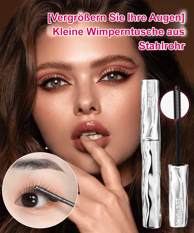 【Vergrößern Sie Ihre Augen】Kleine Stahlrohr-Mascara