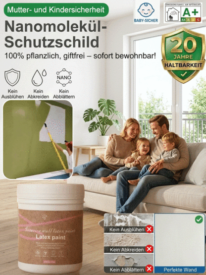 Bio-basierte Nano-Selbstreinigende Formaldehydfreie Latex-Farbe