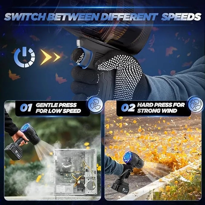  Cordless Leaf Blower Portable Dust Cleaner 