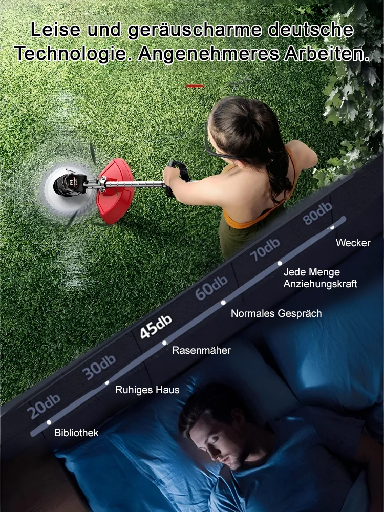 【Eine Maschine ersetzt 10 Personen】Tragbarer Lithium-Akku-Rasenmäher für den Garten🔥Kostenloses Zubehörset inklusive