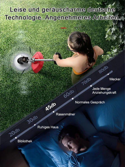 【Eine Maschine ersetzt 10 Personen】Tragbarer Lithium-Akku-Rasenmäher für den Garten🔥Kostenloses Zubehörset inklusive