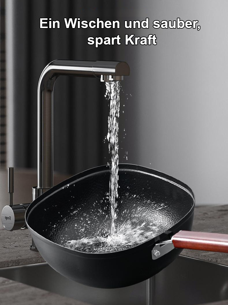 Titanhammer-Muster Antihaft-Quadratpfanne