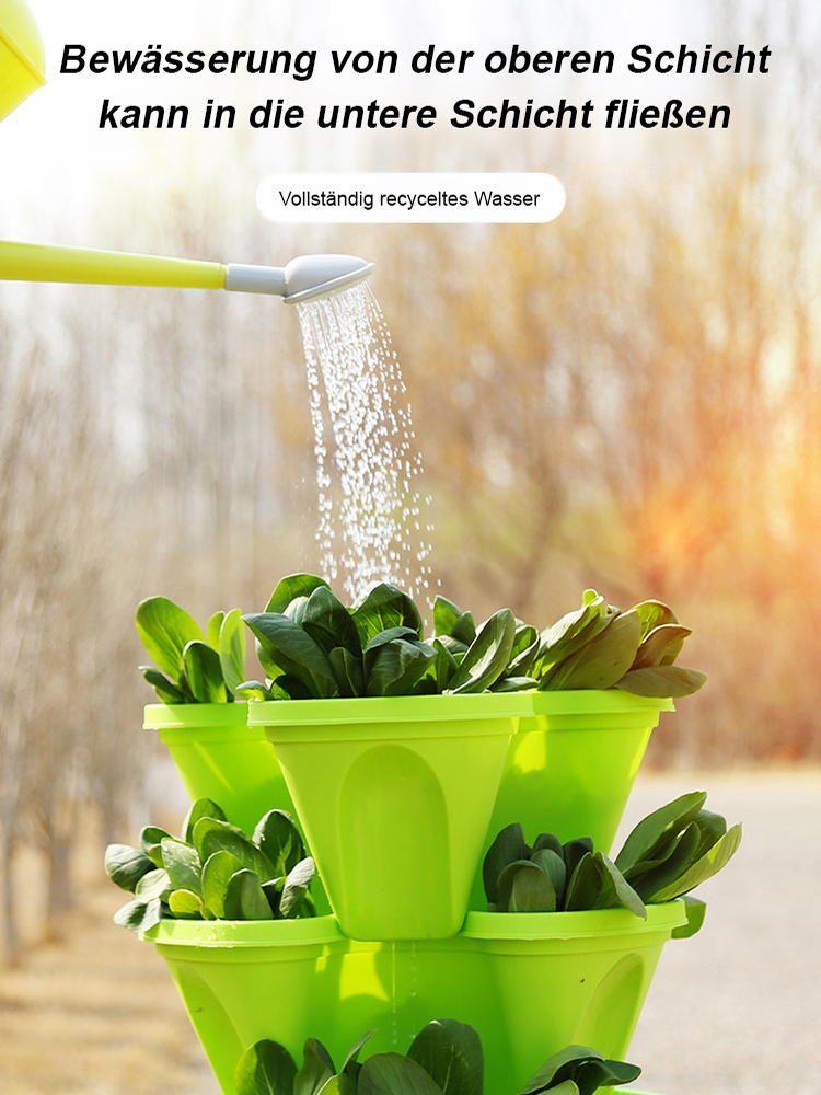 【Unendlich stapelbare, bewegliche】3D-Mehrschicht-Gemüse- und Pflanzenzuchtbox