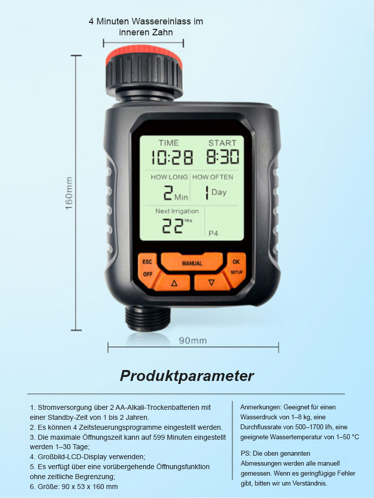 Automatische Bewässerungs-Timer-Blumenbewässerungssystem