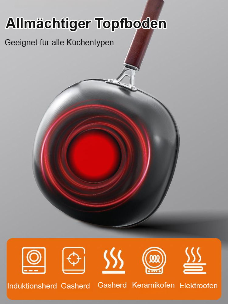 Titanhammer-Muster Antihaft-Quadratpfanne