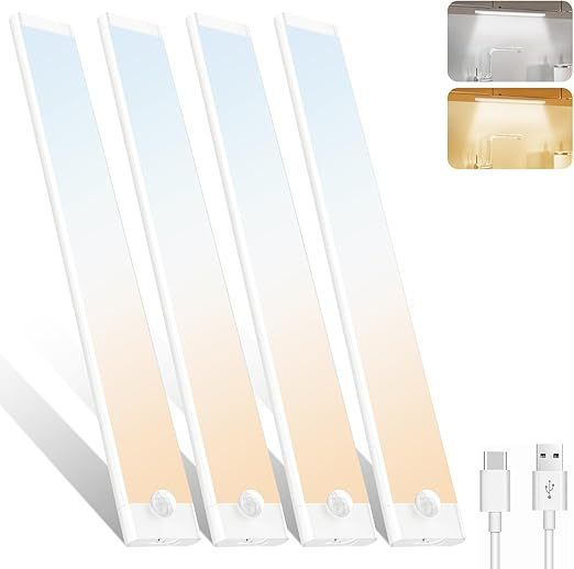 Unterbauleuchte Küche 30cm, USB-C Aufladbar Schrankbeleuchtung 