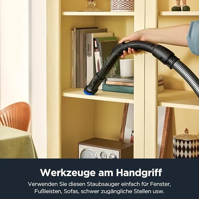  Staubsauger Beutellos, Leistungsstark, Kompakt und Leicht, für Hartb