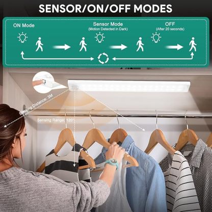 Unterbauleuchte Küche 30cm, USB-C Aufladbar Schrankbeleuchtung 