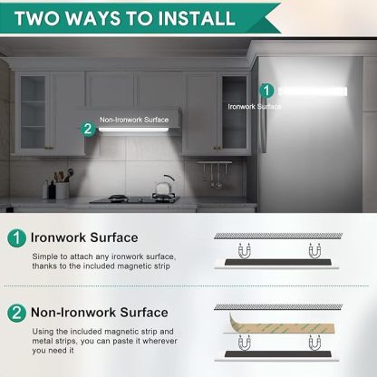 Unterbauleuchte Küche 30cm, USB-C Aufladbar Schrankbeleuchtung 