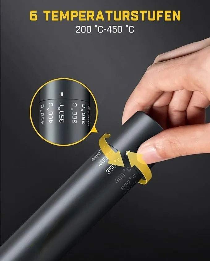Pr?zisions L?tkolben Set, kabelloser L?tkolben, 7 Sek. schnelles Aufheizen，6 Temperatur Einstellbar 