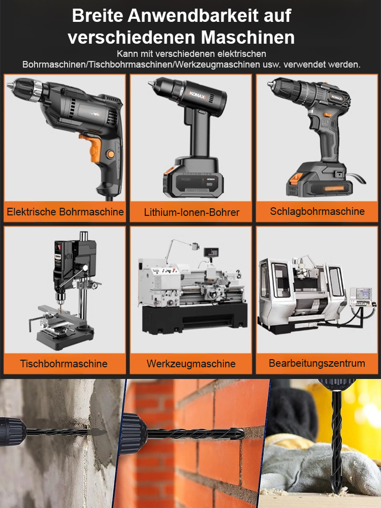 【Der Allrounder zum Bohren】Hartmetall-Kreuzkantbohrer-Set🔥300 Löcher am Stück gebohrt und immer noch scharf