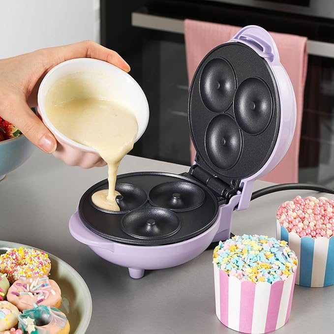 Mini Donut-Maschine,Elektrisch, für 3 Mini-Donuts
