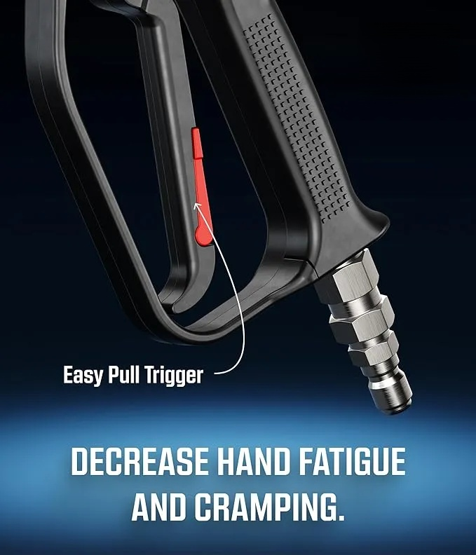 Short Pressure Washer Gun with Swivel - High Pressure Water Handle 