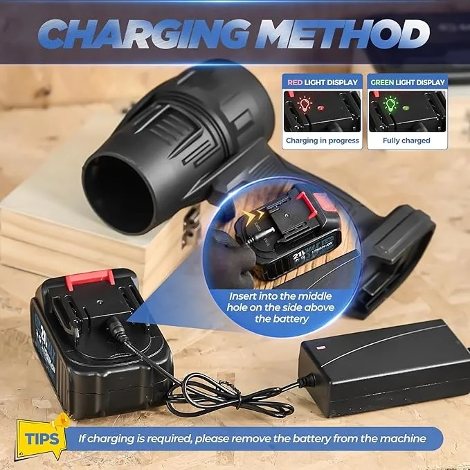  Cordless Leaf Blower Portable Dust Cleaner 