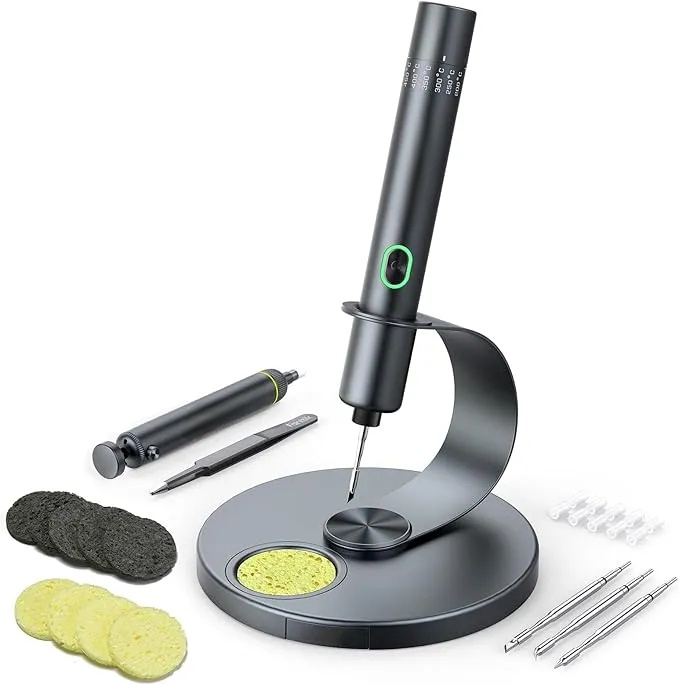 Pr?zisions L?tkolben Set, kabelloser L?tkolben, 7 Sek. schnelles Aufheizen，6 Temperatur Einstellbar 