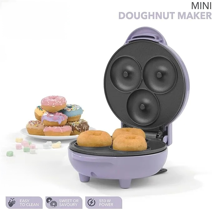 Mini Donut-Maschine,Elektrisch, für 3 Mini-Donuts