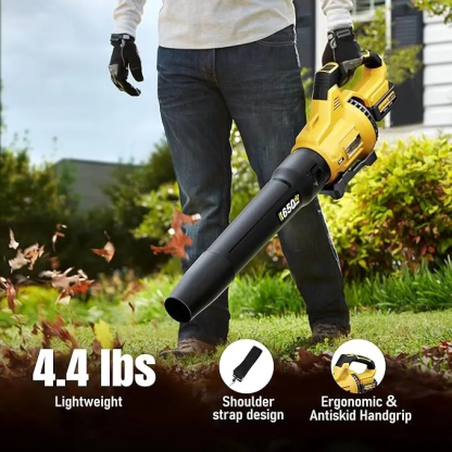  Electric Cordless Leaf Blower，650CFM & 3 Speed Levels