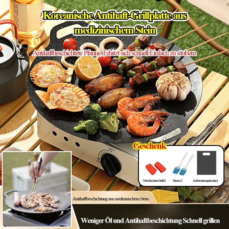 Antihaft-Grillplatte aus medizinischem Stein