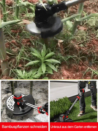 【Eine Maschine ersetzt 10 Personen】Tragbarer Lithium-Akku-Rasenmäher für den Garten🔥Kostenloses Zubehörset inklusive