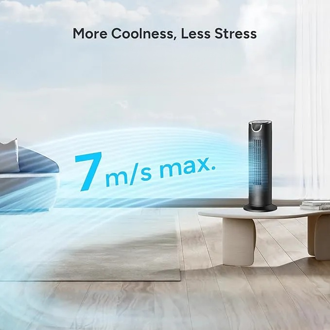 Turmventilator mit 12W DC Motor, Tischventilatoren mit Fernbedienung