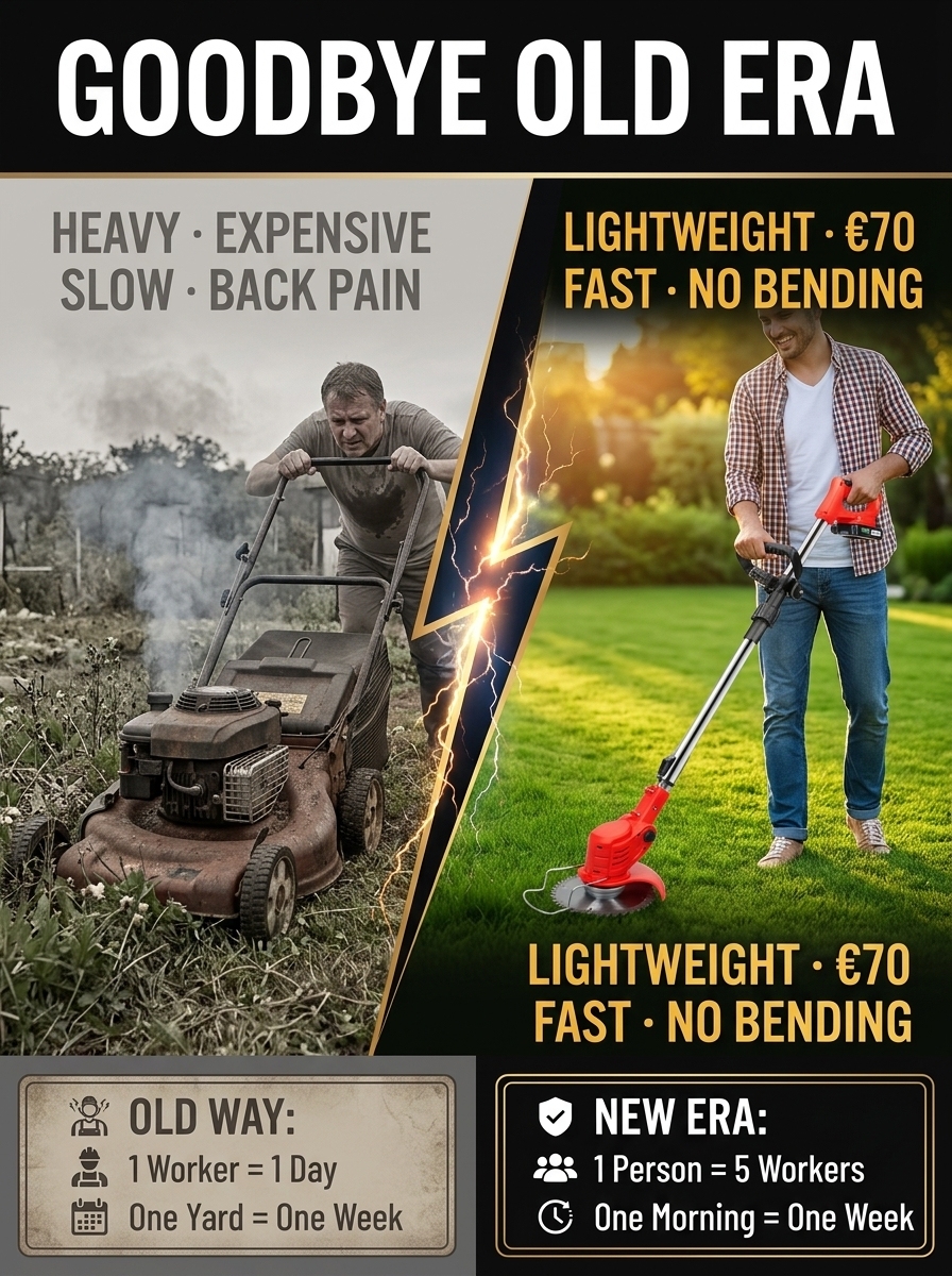 【Walmart's #1 Bestseller for Three Straight Months!】Long-lasting and powerful lawn mower