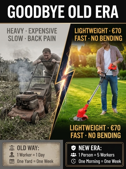 【Walmart's #1 Bestseller for Three Straight Months!】Long-lasting and powerful lawn mower