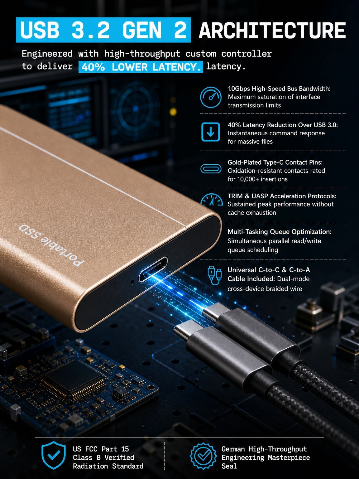 ⚡ Holds 5,000 movies & transfers three 4K movies in 1 second! Get this German pro SSD for the price of a beer! 🏆