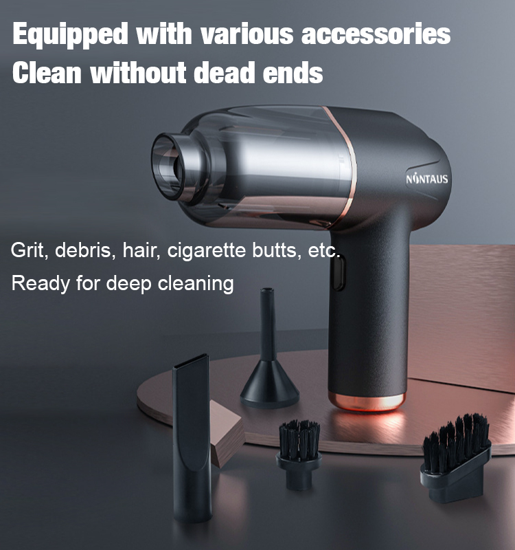 Blow, vacuum and inflate all-in-one cordless vacuum cleaner for home and car