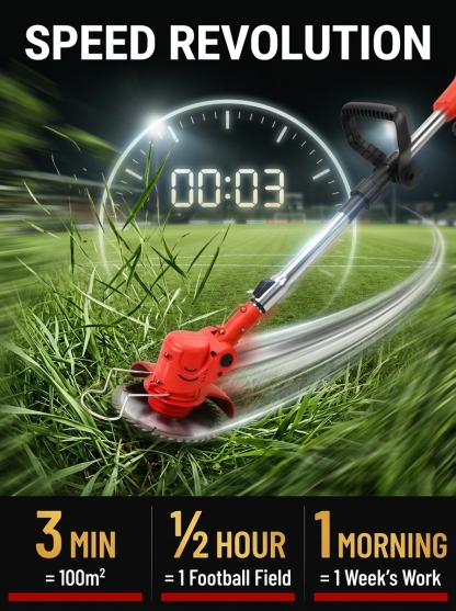 【Walmart's #1 Bestseller for Three Straight Months!】Long-lasting and powerful lawn mower