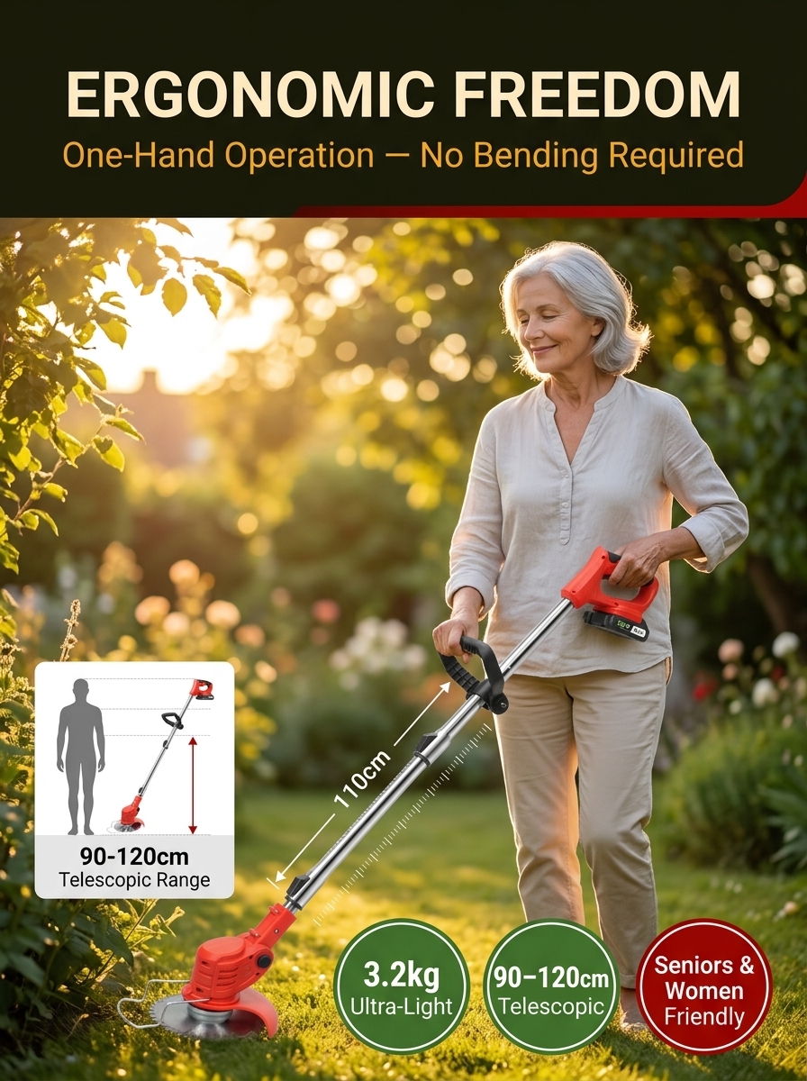 【Walmart's #1 Bestseller for Three Straight Months!】Long-lasting and powerful lawn mower