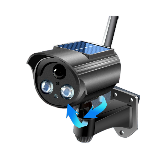 [Human body induction rotation] Simulation solar monitoring light