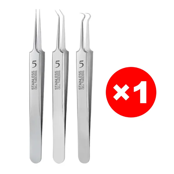 Stainless steel acne and blackhead remover tweezers