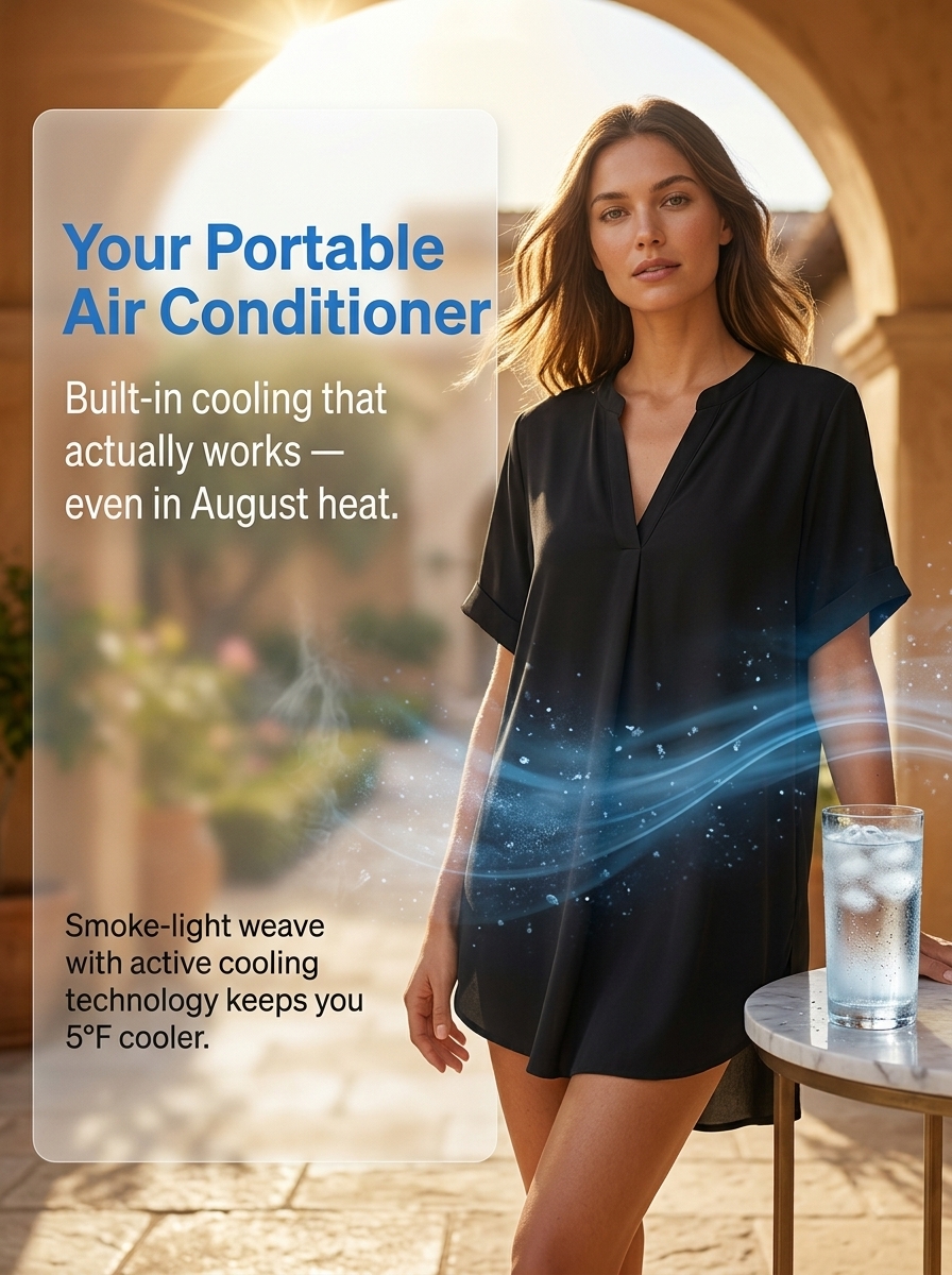 Hot-Weather Approved 100% Pure Cotton V-Neck Top - 80% OFF Flash Sale + 30-Day Risk-Free Full Refund