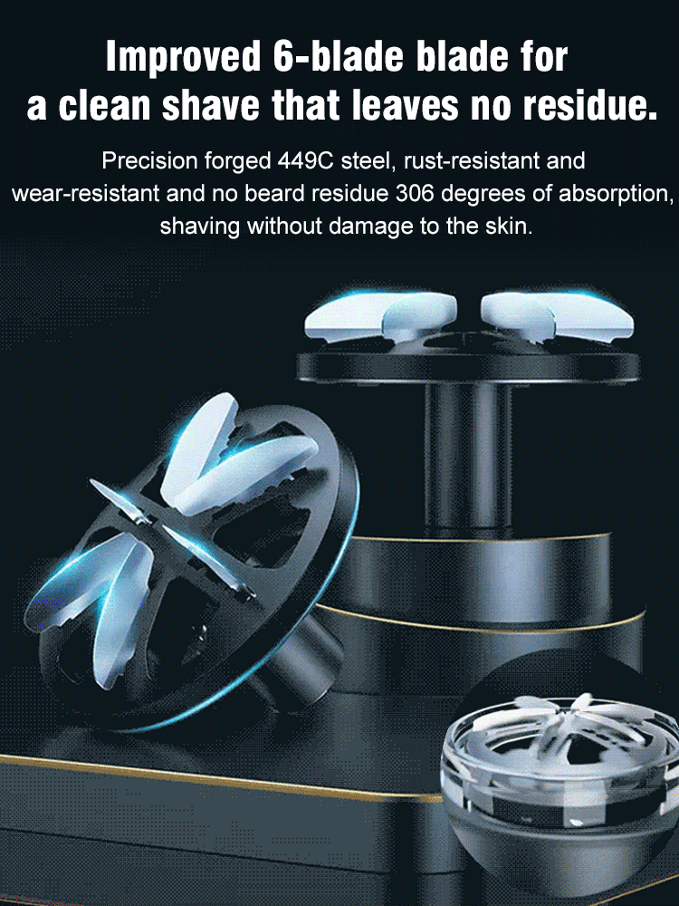 Electric shaver, super clean, full body washable beard shaver