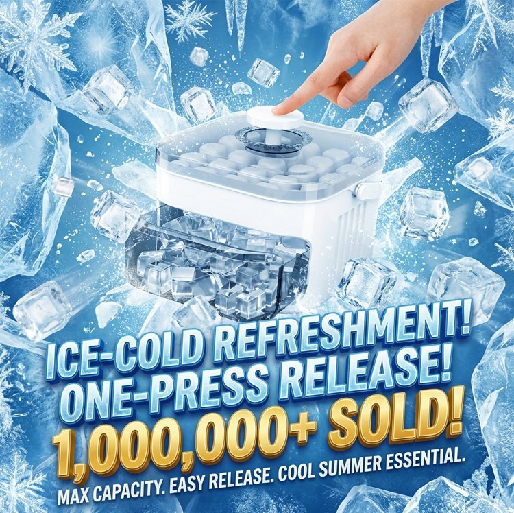 [Lazy Man's Artifact] Large Capacity Ice Maker That Doesn't Dirt Your Hands
