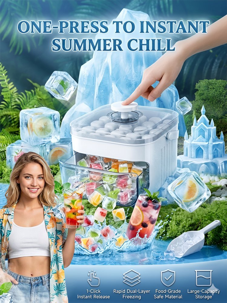 [Lazy Man's Artifact] Large Capacity Ice Maker That Doesn't Dirt Your Hands