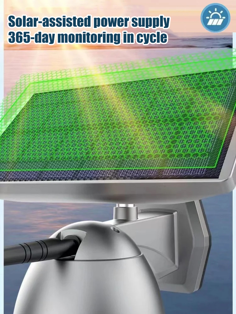 Mobile phone remote control Ultra-HD full colour night vision Outdoor waterproof solar camera