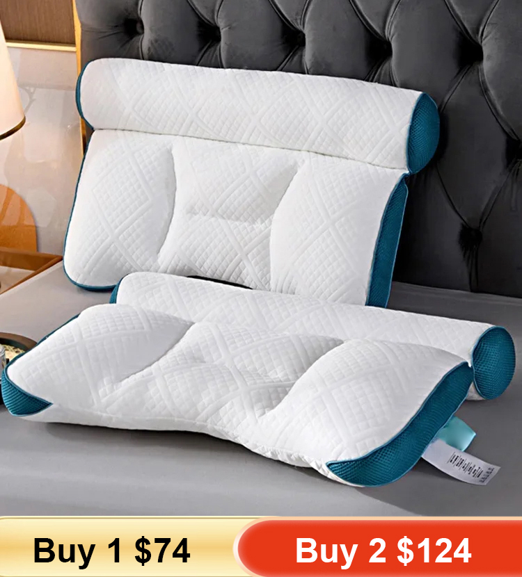 Sleep Enhancing Cervical Support Comfort Goose Down Pillow