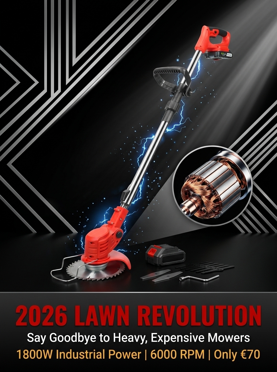 【Walmart's #1 Bestseller for Three Straight Months!】Long-lasting and powerful lawn mower