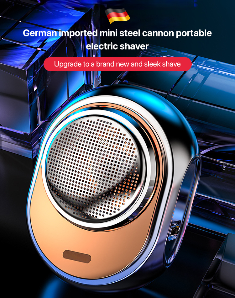 German imported mini steel cannon portable electric shaver