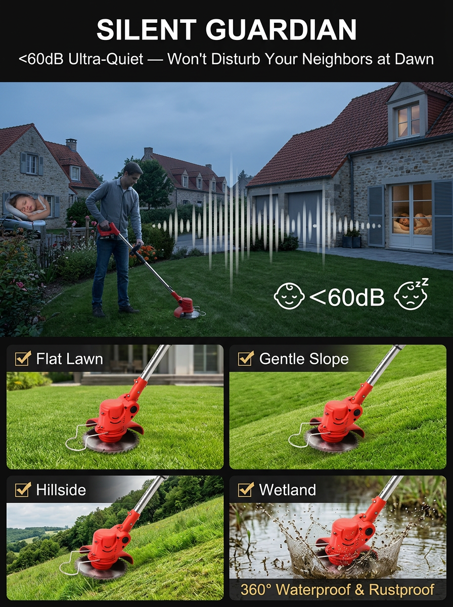 【Walmart's #1 Bestseller for Three Straight Months!】Long-lasting and powerful lawn mower