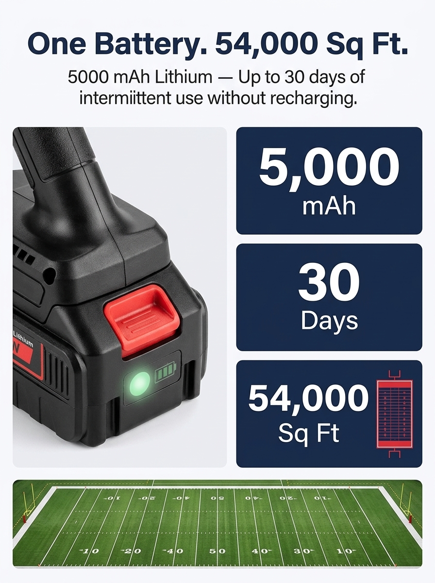 【Ultra-long Endurance】Electric Folding Lawn Mower丨Clear 10 Acres in One Morning